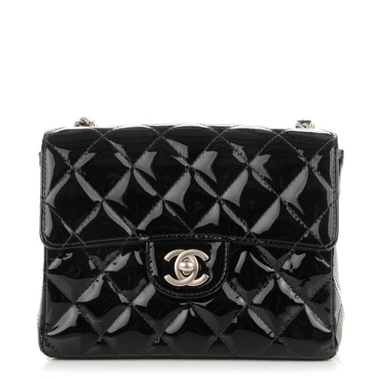 Chanel Patent Calfskin Quilted Mini Square Flap Black 1 of 8