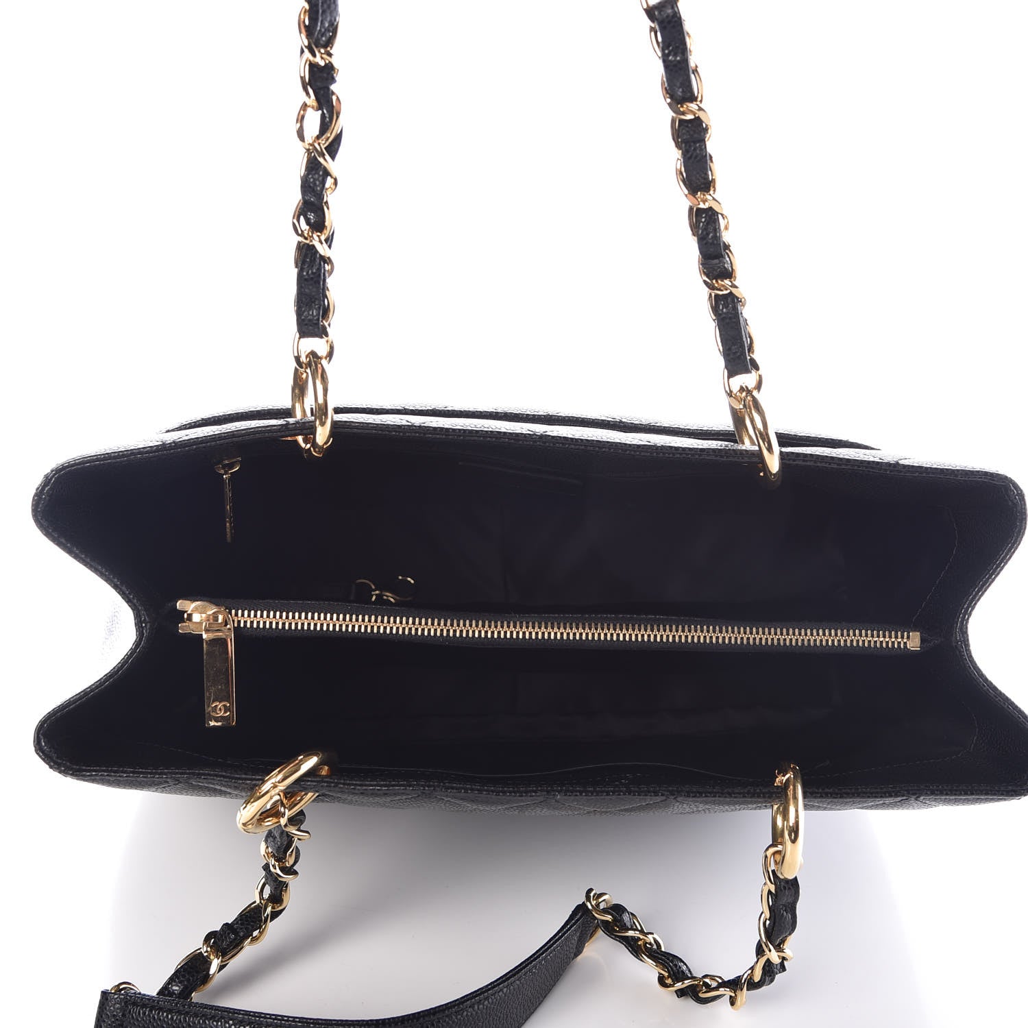 Chanel Caviar Quilted Grand Shopping Tote GST Black 5 of 11