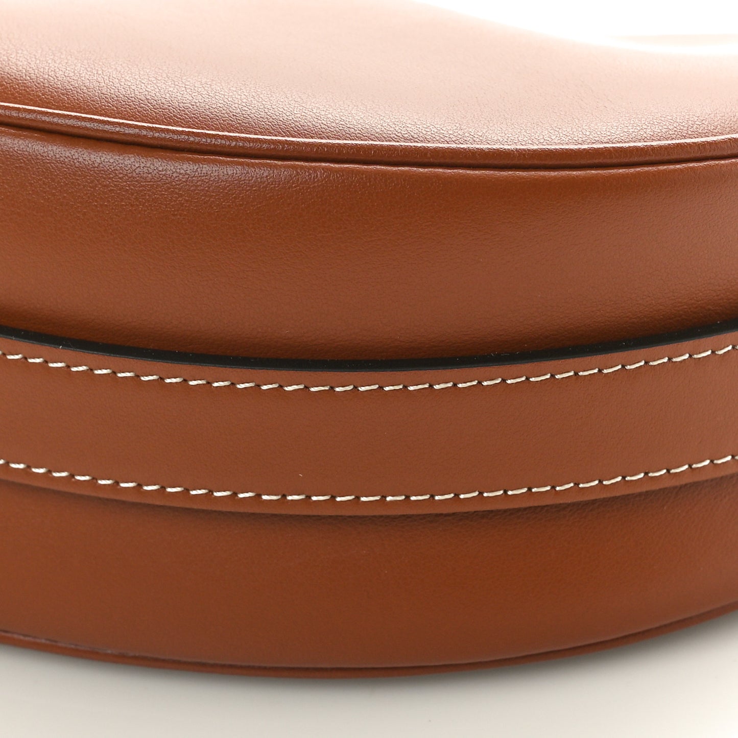 Smooth Calfskin Medium Strap Ava Shoulder Bag Tan