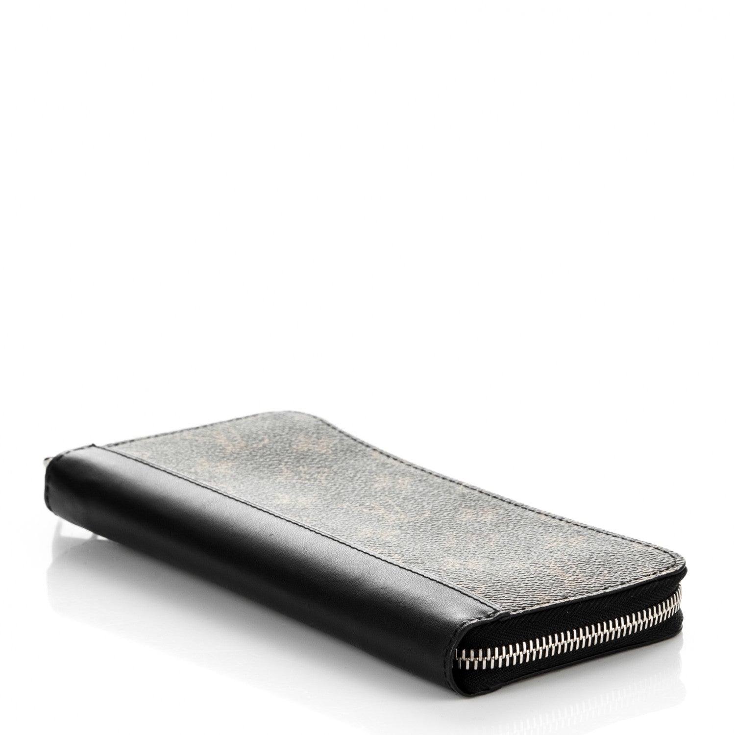 Louis Vuitton Monogram Macassar Vertical Zippy Wallet 4 of 7