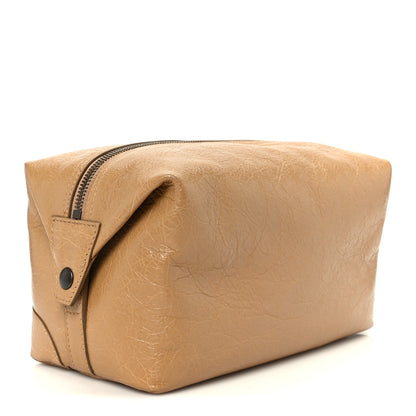 Balenciaga Agneau Classic Hardware Trousse Vanity Case Beige Nougatine 3 of 8