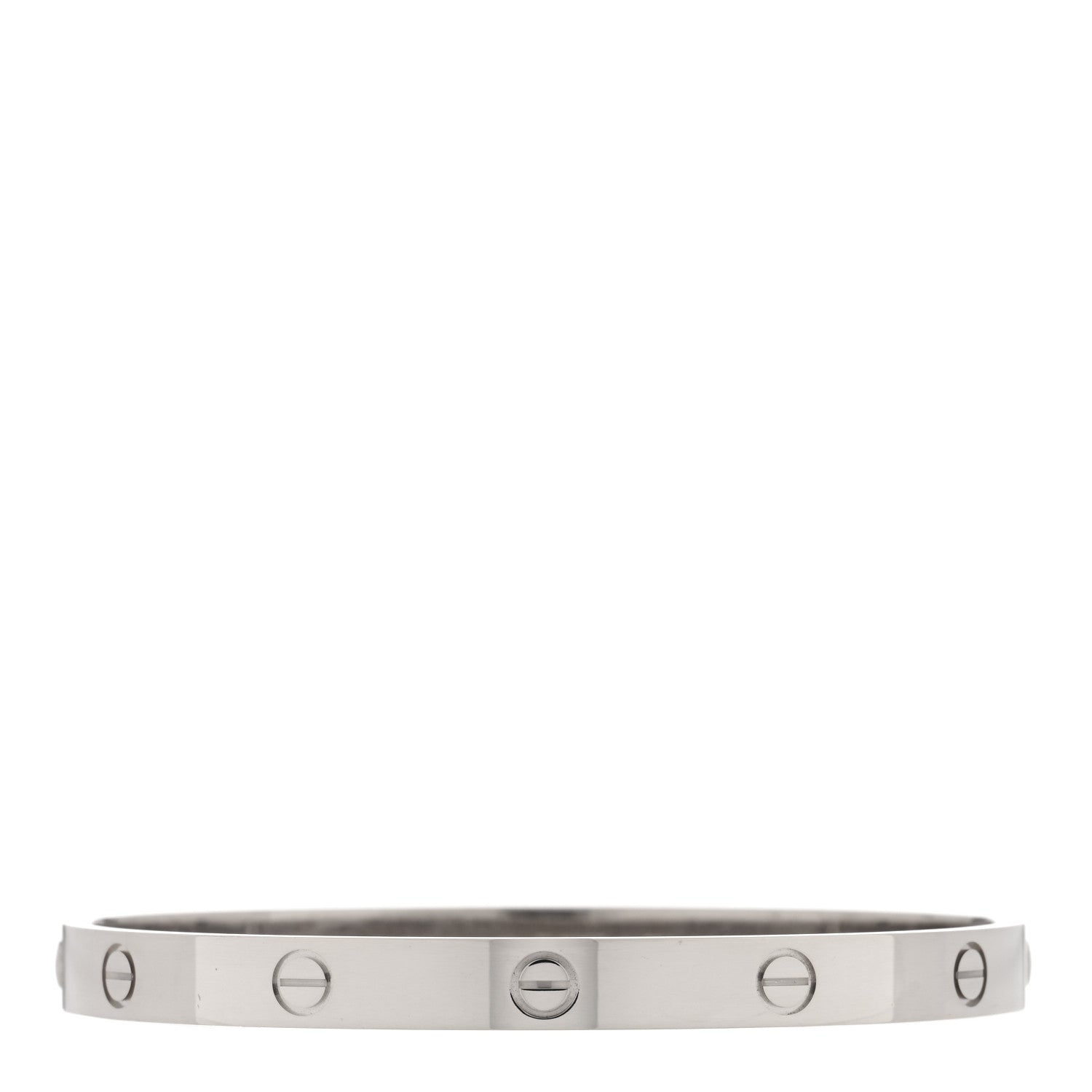Cartier 18K White Gold LOVE Bracelet 19 1 of 4