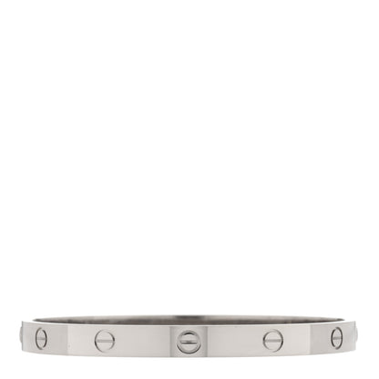 Cartier 18K White Gold LOVE Bracelet 19 1 of 4