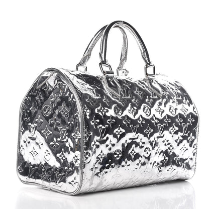 Louis Vuitton Monogram Miroir Speedy 30 Silver 3 of 20