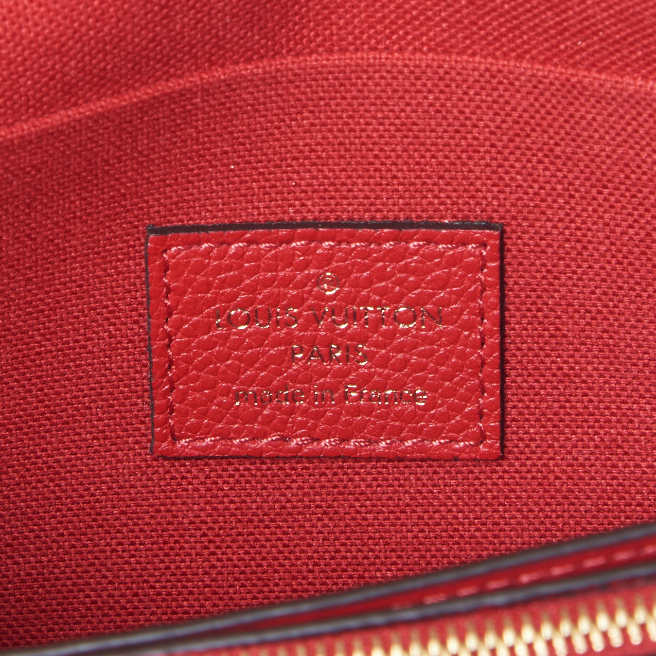 Louis Vuitton Empreinte Pochette Felicie Chain Wallet Scarlet 9 of 10