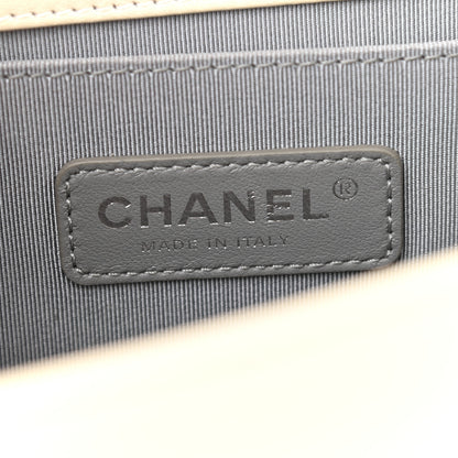 Chanel Calfskin Chevron Quilted Medium Boy Flap Ivory 6 of 12
