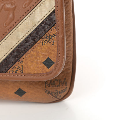 MCM Calfskin Visetos Small Munich Lion Messenger Cognac 11 of 14