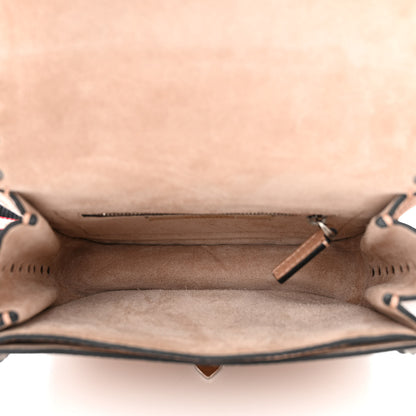 Valentino Garavani Grained Calfskin Onyx Guitar Strap Rockstud Rolling Shoulder Flap Messenger Bag Soft Noisette 5 of 14