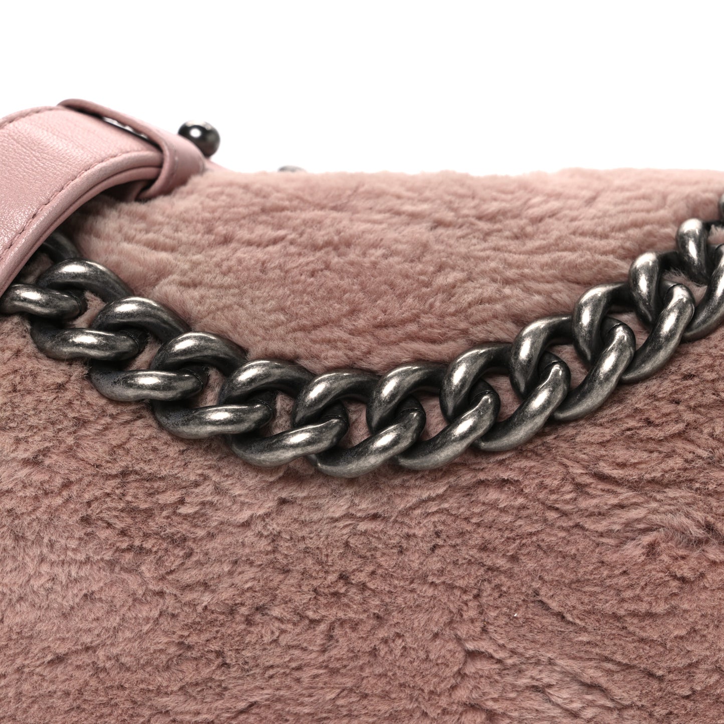 Fur Calfskin Small Boy Flap Pink