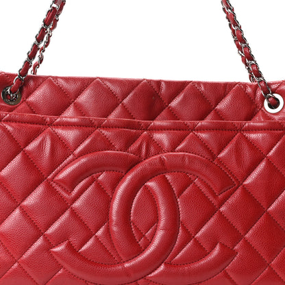 Chanel Caviar Quilted Timeless CC Soft Tote Red Red 8 of 10