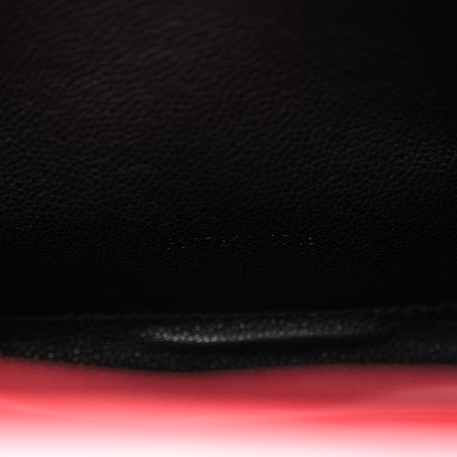Saint Laurent Calfskin Crocodile Embossed Monogram Chain Wallet New Lipstick Red 8 of 13