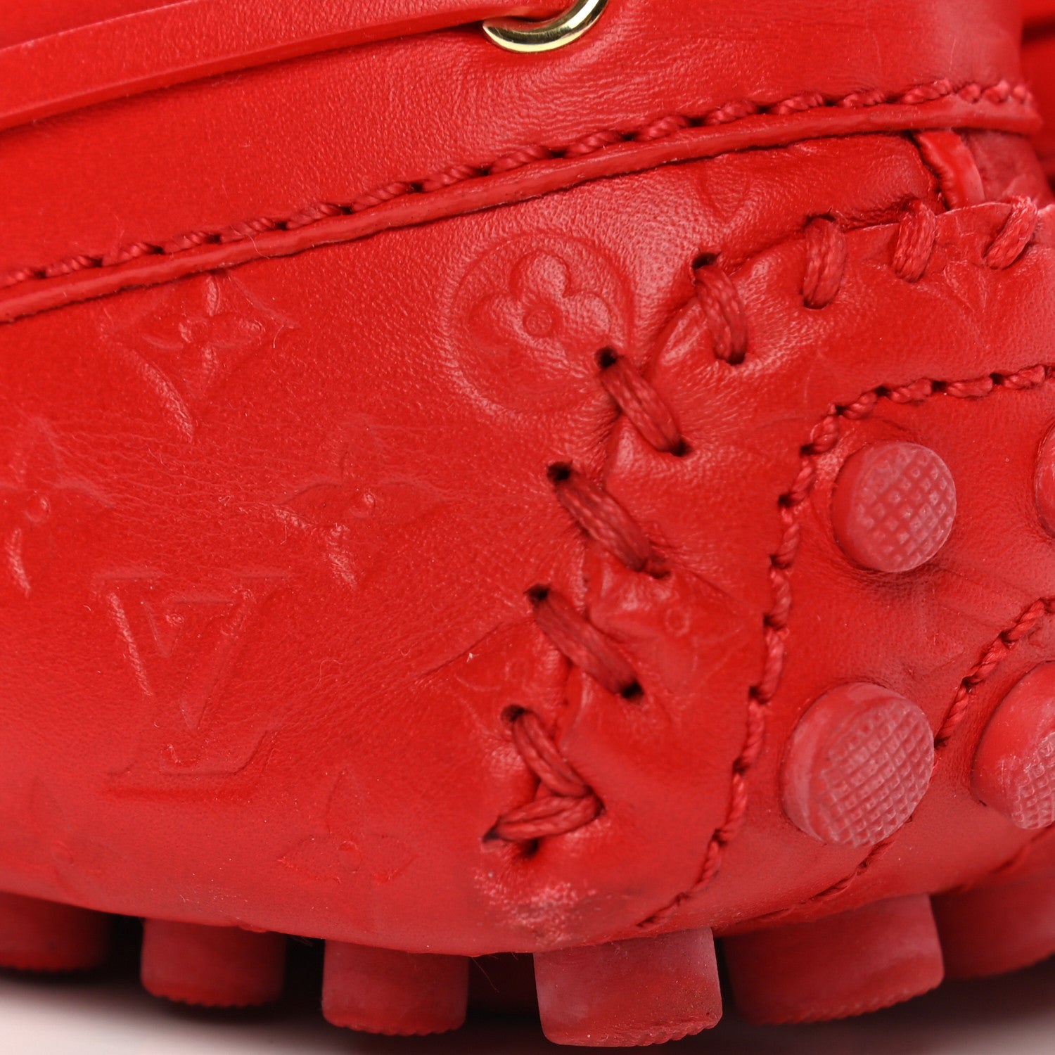 Louis Vuitton Empreinte Gloria Loafers 36.5 Rouge 10 of 11