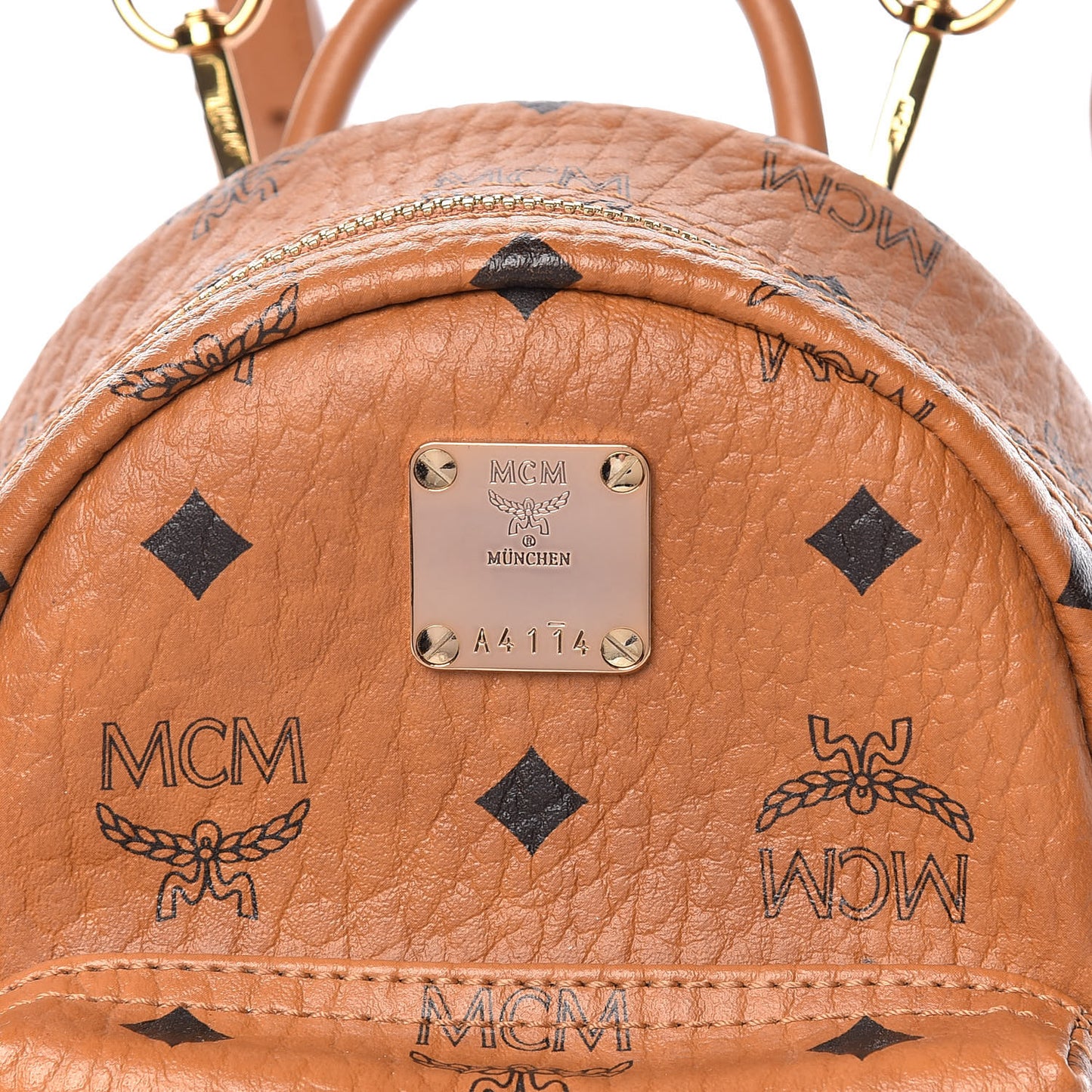 Visetos Side Stud X-Mini Stark Backpack Cognac