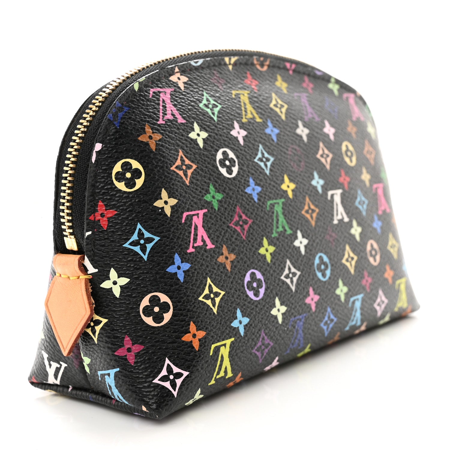 Louis Vuitton Monogram Multicolor Cosmetic Pouch Black Grenade 3 of 6