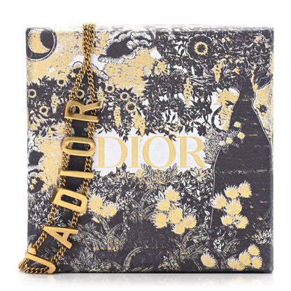 Christian Dior Metal J'Adior Choker Necklace Aged Gold 6 of 6