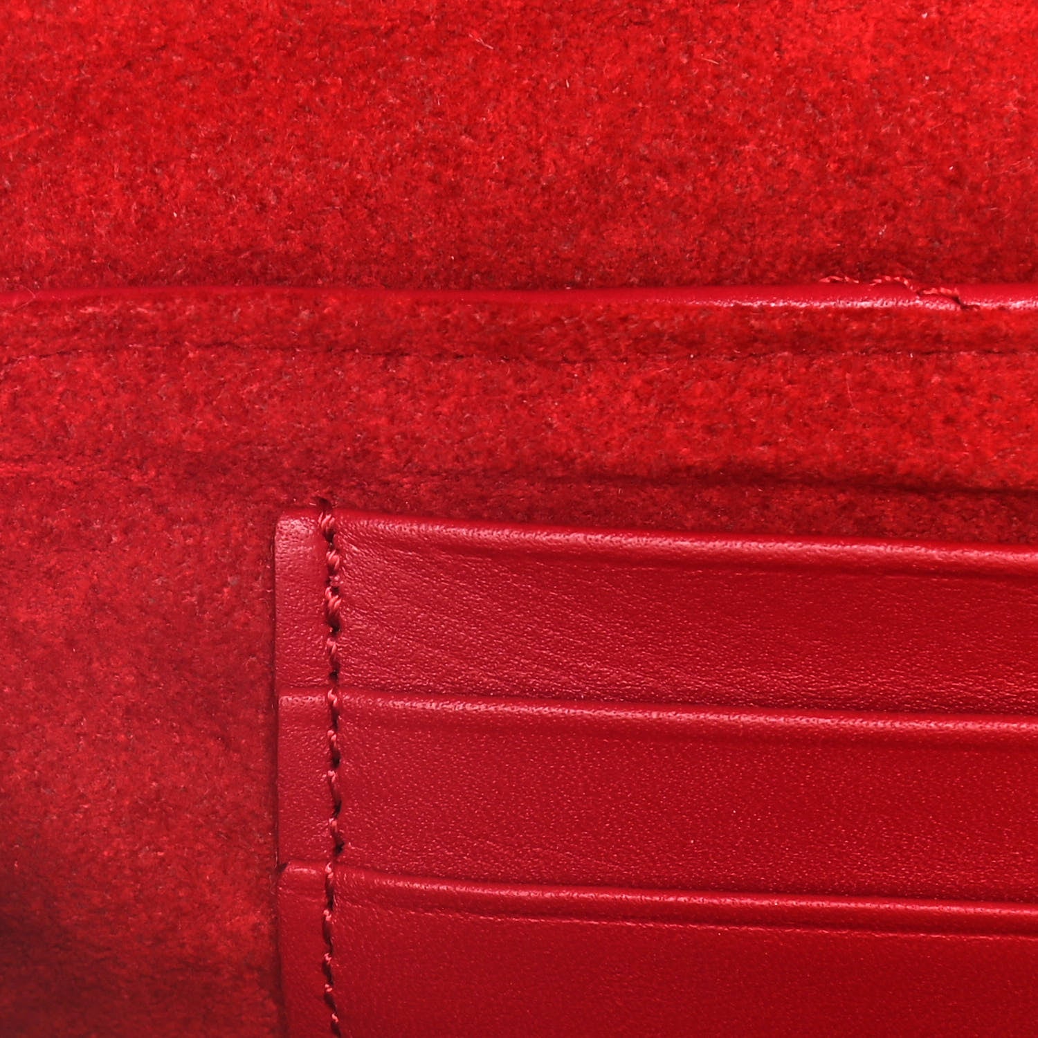 Louis Vuitton Calfskin New Wave Chain Pochette Scarlet 13 of 16