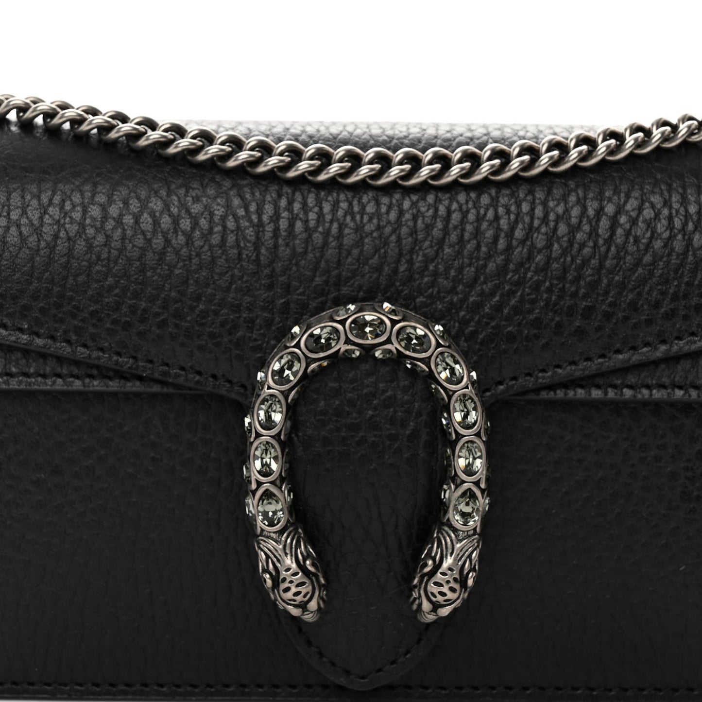 Calfskin Super Mini Dionysus Shoulder Bag Black