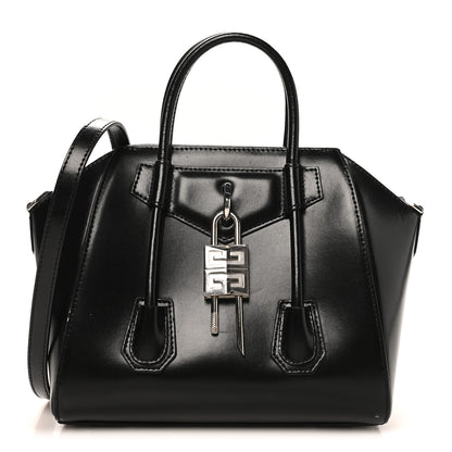 Givenchy Box Calfskin Mini Lock Antigona Shoulder Bag Black 1 of 10
