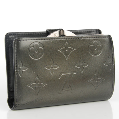 Louis Vuitton Mat Monogram French Purse Wallet Black 3 of 7