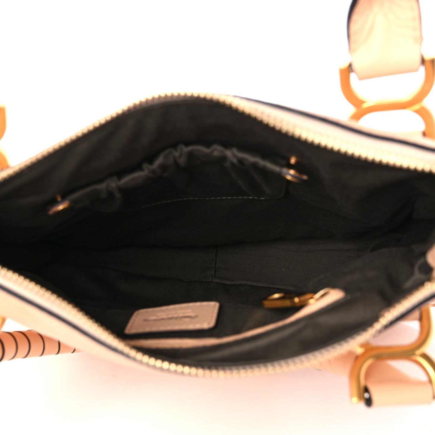 Calfskin Braided Medium Marcie Double Carry Milky Brown