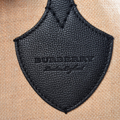 Burberry Raffia Logo Print Medium The Giant Reversible Tote Black 6 of 7
