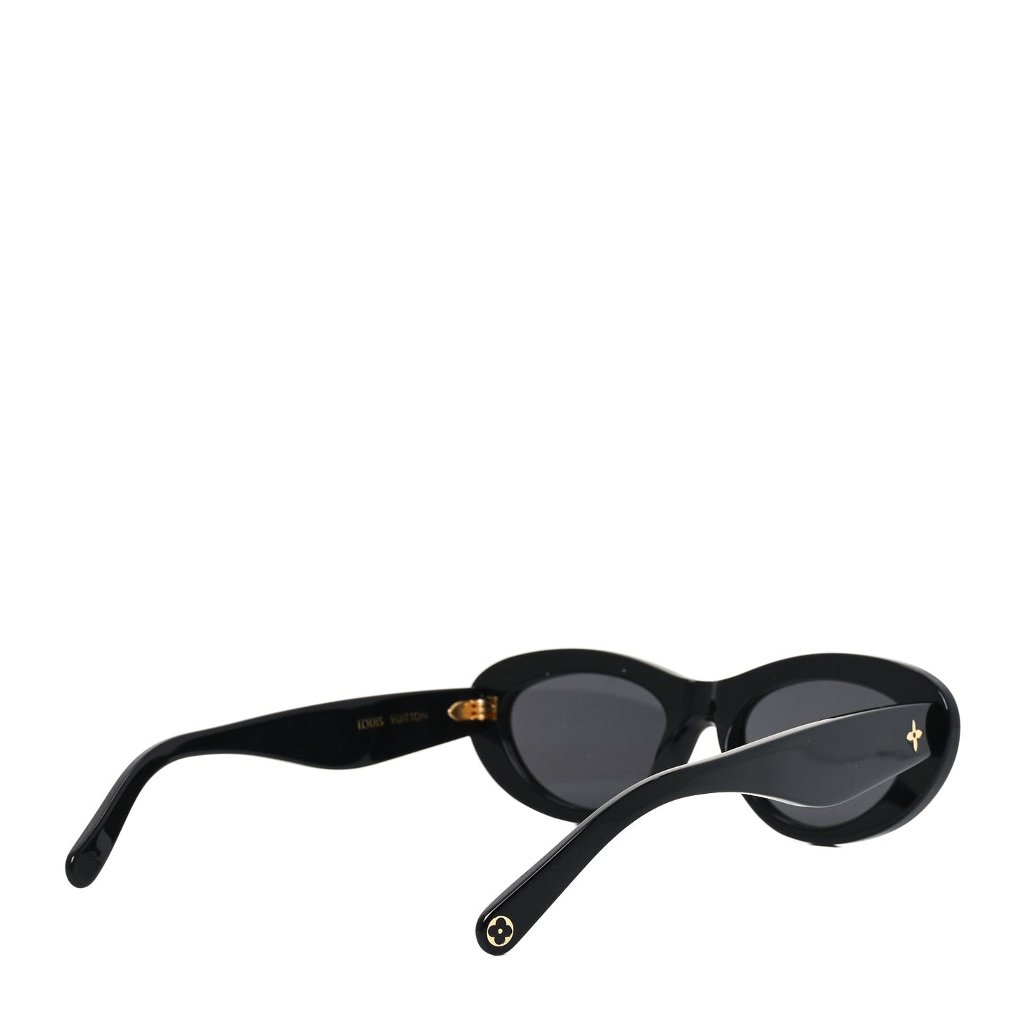 Acetate LV Oval Sunglasses Z1981W Black