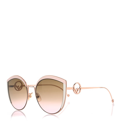 Fendi Metal Acetate F is Fendi Cat Eye Sunglasses FF 0290/S  Pink Gold 1 of 7