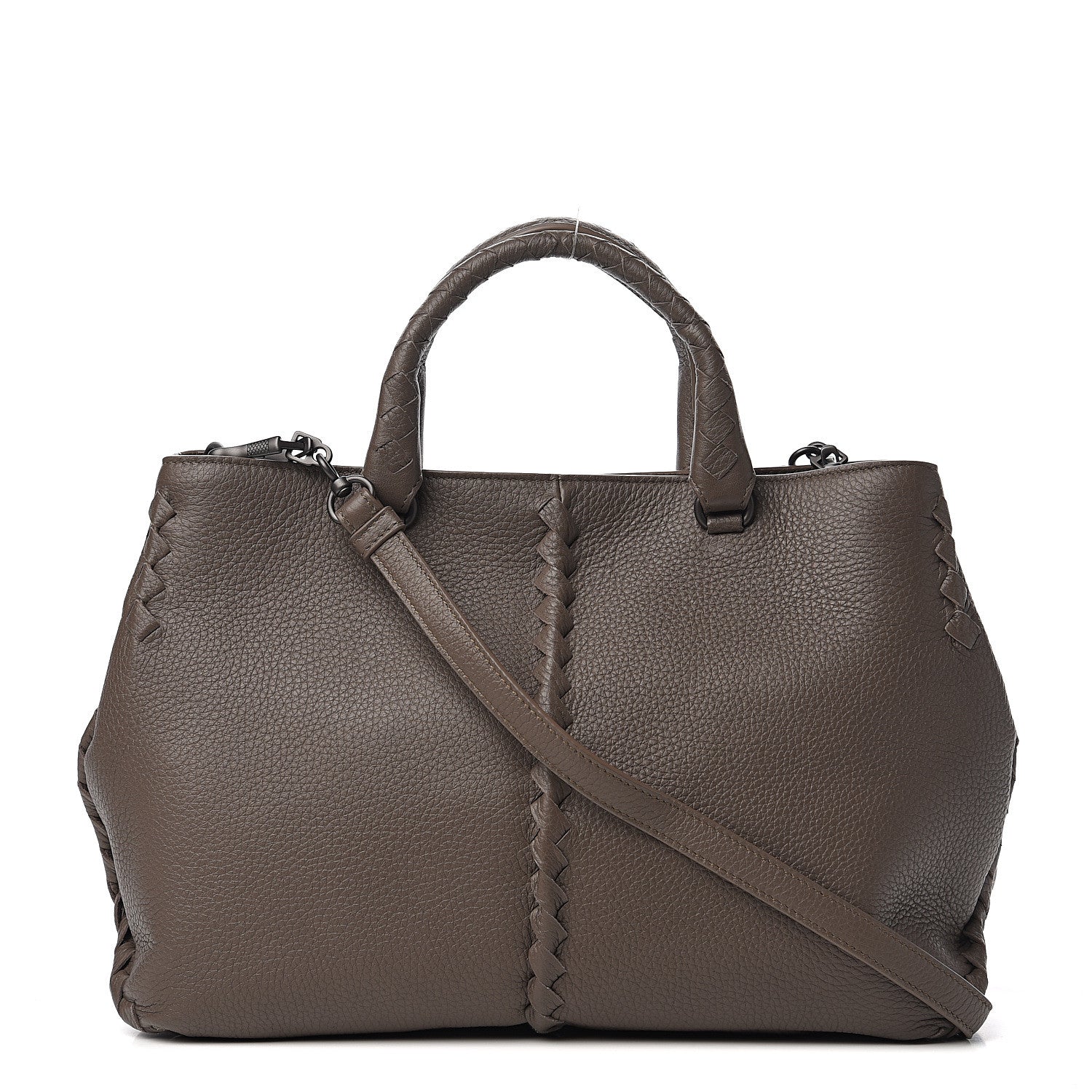 Bottega Veneta Cervo Deerskin Braided Tote Brown 1 of 8