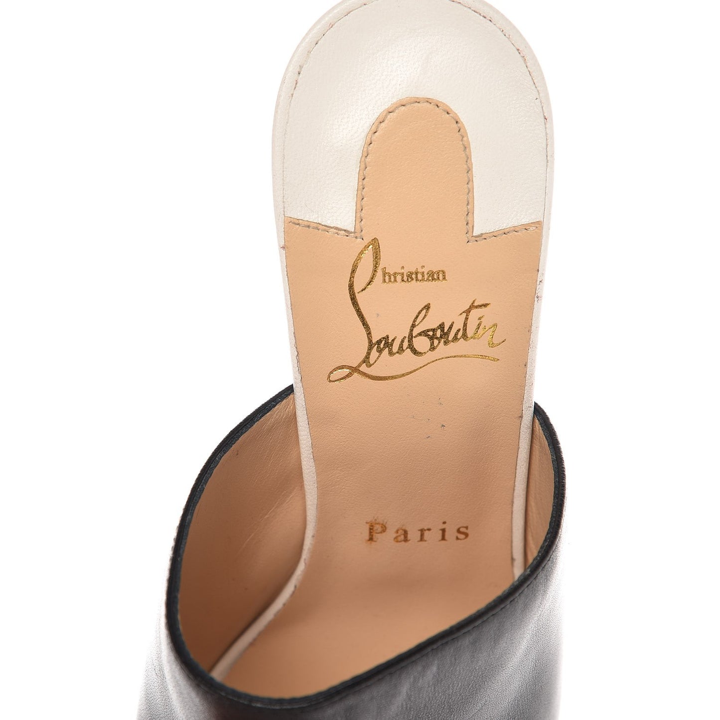 Nappa Suede Mulacramp 140 Sandals 37.5 Black Red
