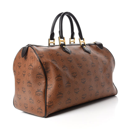 MCM Visetos Essential Duffle Bag Cognac 3 of 10