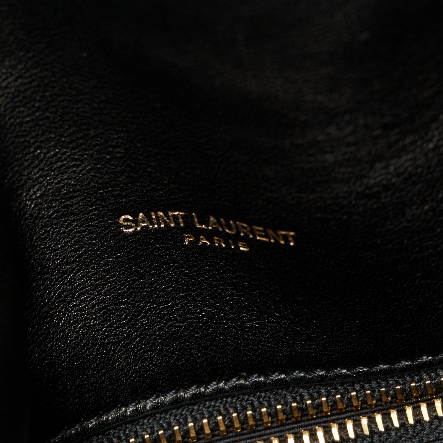 Saint Laurent Lambskin Quilted Medium Loulou Puffer Monogram Chain Satchel Black 7 of 11
