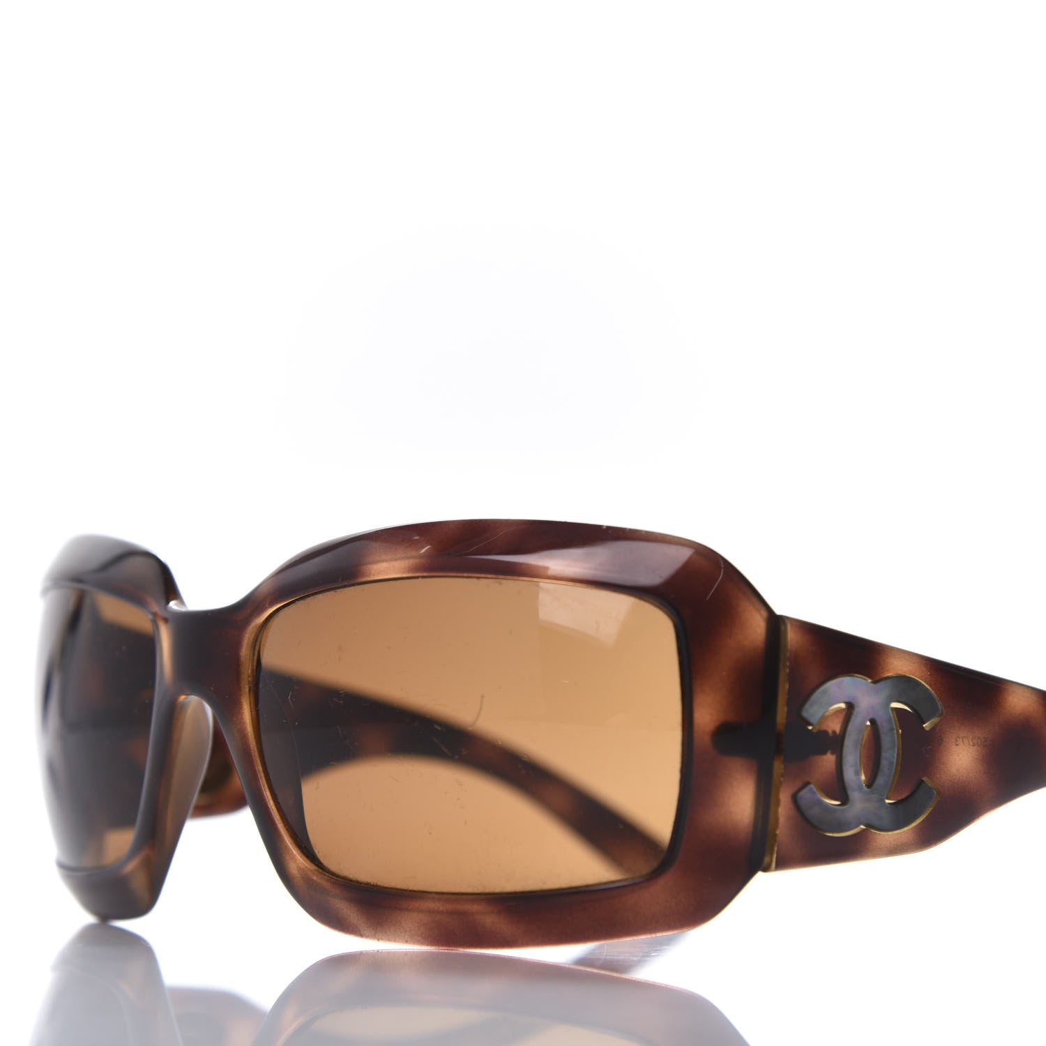 Chanel Mother of Pearl CC Sunglasses 5076-H Brown 7 of 8