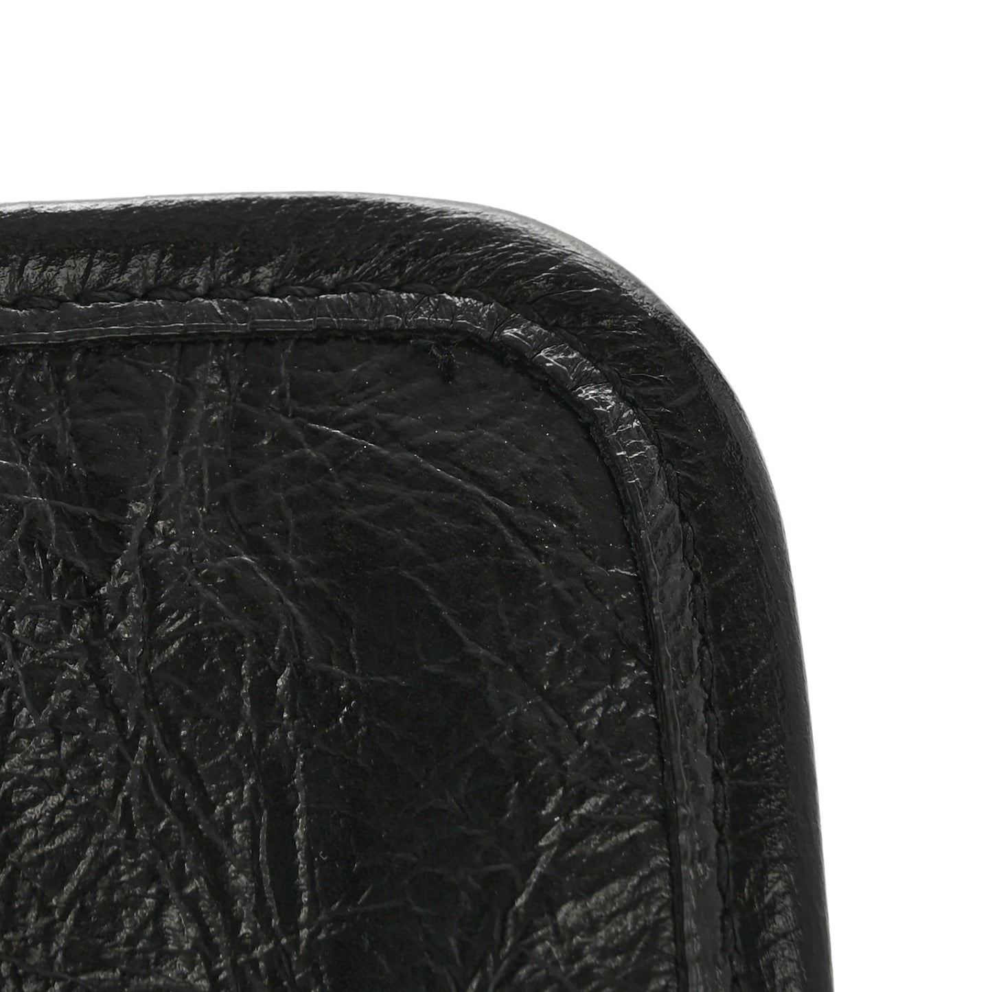 Crinkled Calfskin Matelasse Monogram Baby Niki Chain Satchel Black