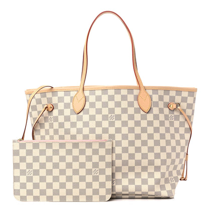 Louis Vuitton Damier Azur Neo Neverfull MM Rose Ballerine 1 of 9