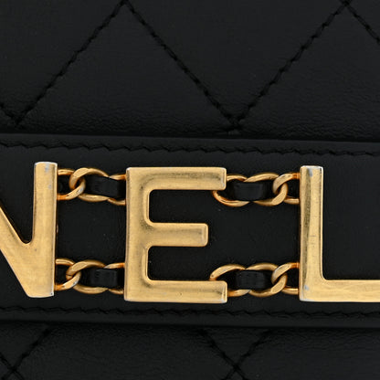 Chanel Calfskin Quilted Small Enchained Flap Black 12 of 14