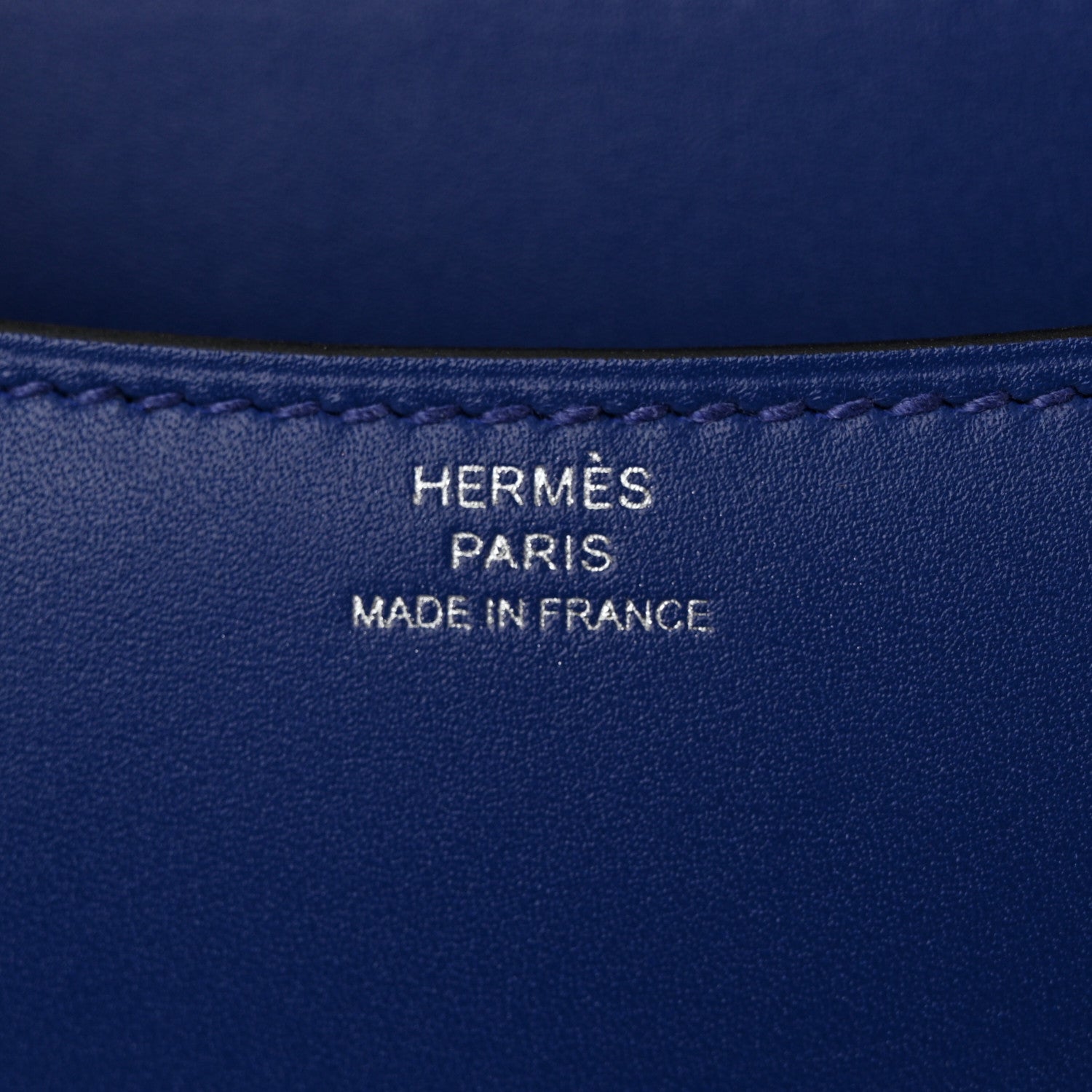 Hermes Tadelakt Constance 18 Bleu Electrique 6 of 11