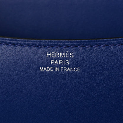 Hermes Tadelakt Constance 18 Bleu Electrique 6 of 11