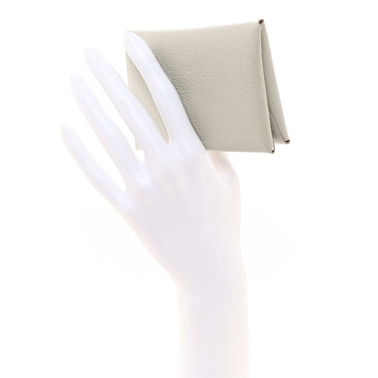 Chevre Mysore Calvi Duo Card Case Gris Perle