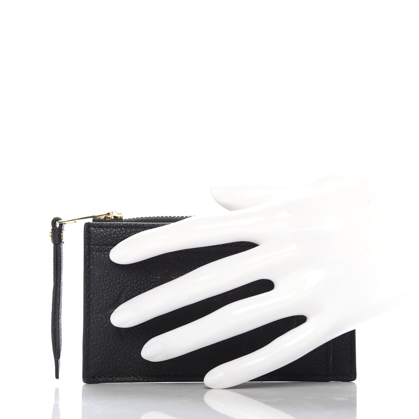 Empreinte Zipper Card Holder Black