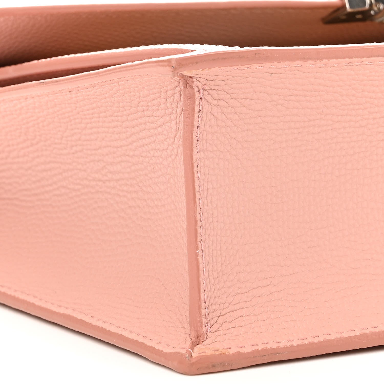 Burberry Grainy Calfskin Vintage Check Small Macken Crossbody Bag Ash Rose 9 of 10