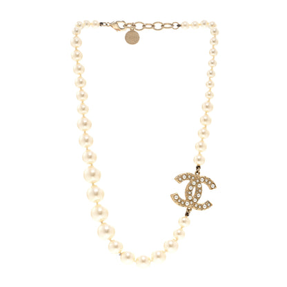 Chanel Pearl CC 100th Anniversary Necklace Light Gold 3 of 6