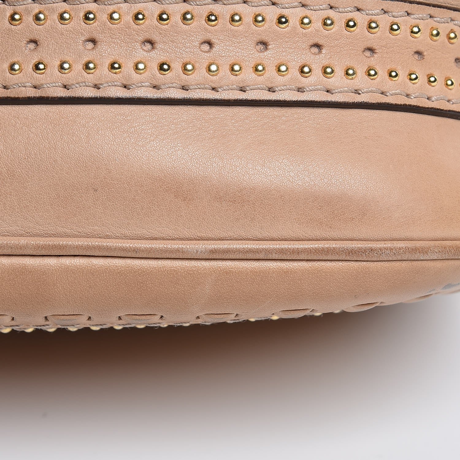 Gucci Calfskin Small Snaffle Bit Shoulder Bag Beige 14 of 17