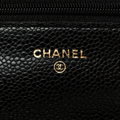 Chanel Caviar Quilted Wallet on Chain WOC Black 6 of 11