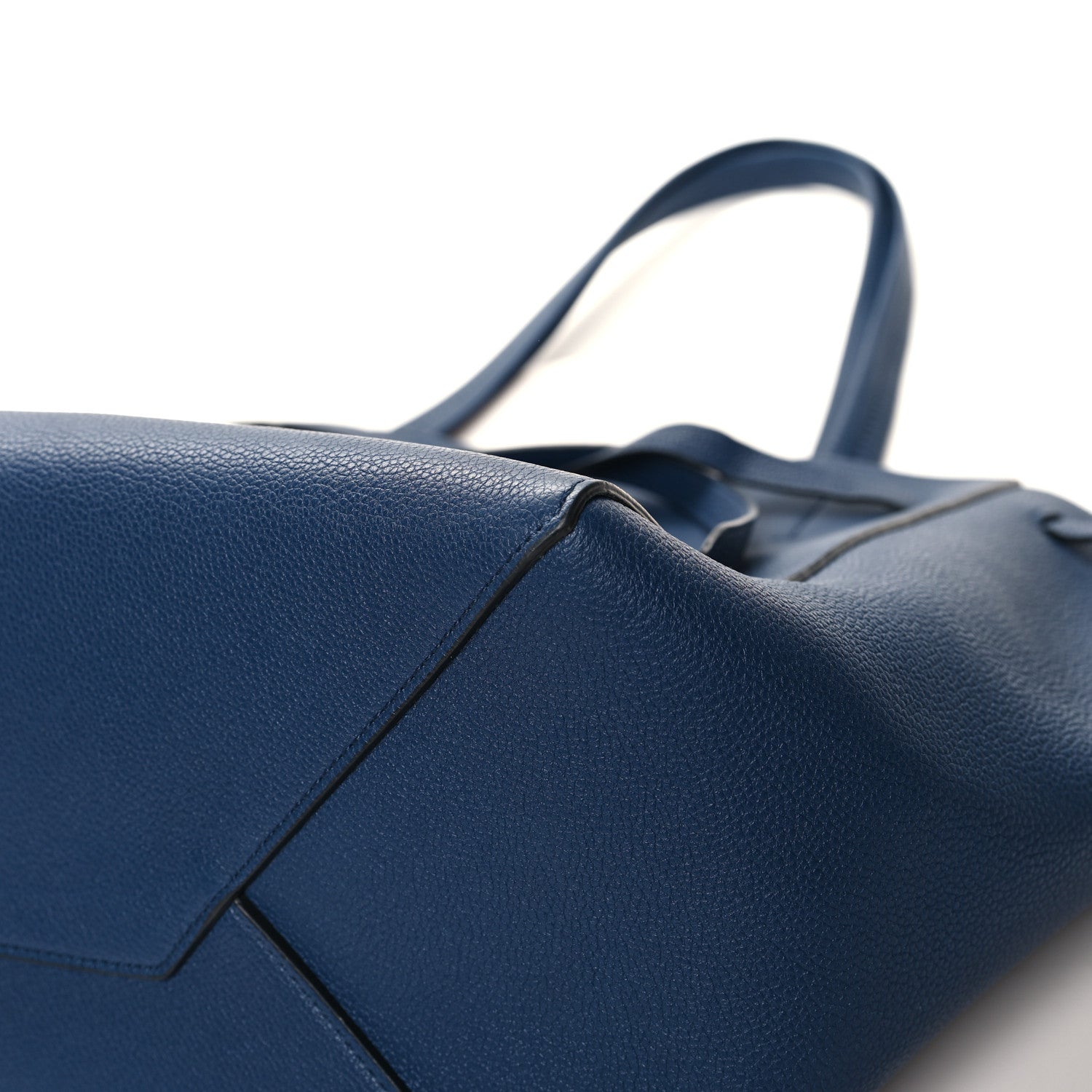 Celine Soft Grained Calfskin Small Belt Cabas Phantom Dark Blue 10 of 12