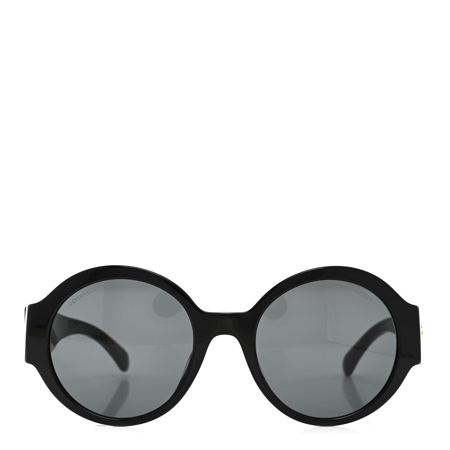 CHANEL サングラス 5410-A Chanel Acetate Round Sunglasses 5410-A Black 1938762 – FASHIONPHILE