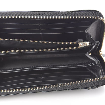 Gucci Patent Microguccissima Nice Zip Around Wallet Black 5 of 8