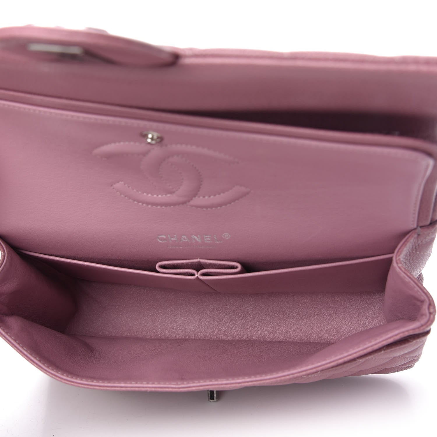 Chanel Caviar Quilted Medium Double Flap Pink 5 of 10