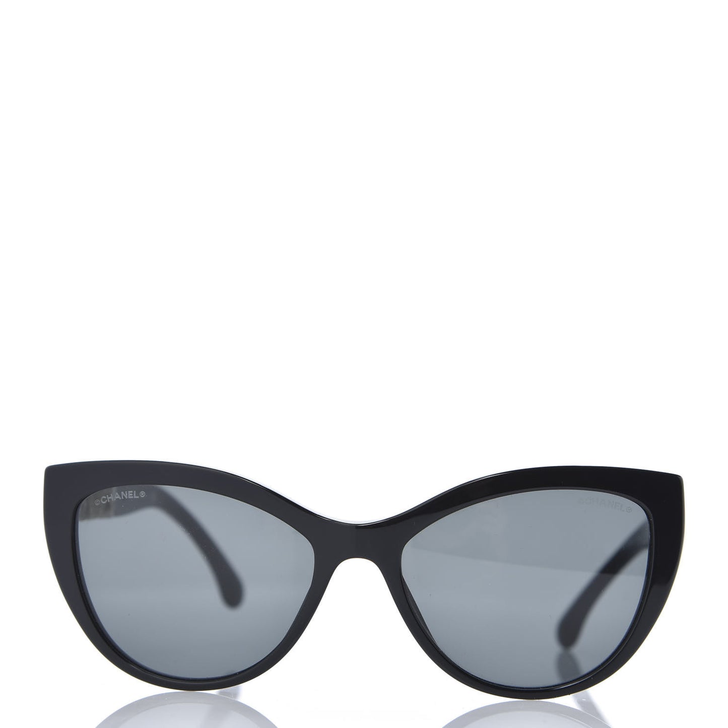 Acetate Rope Cat Eye Sunglasses 5409-A Black
