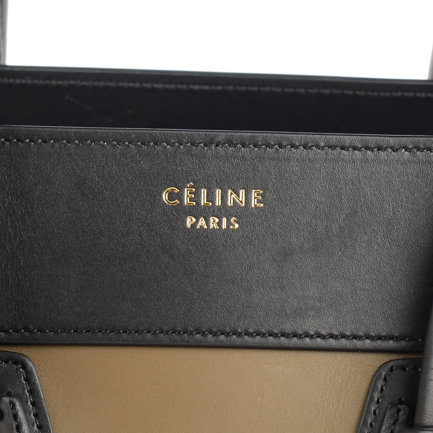 Celine Satin Calfskin Mini Tri-Color Luggage Beige 9 of 9