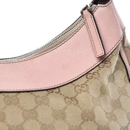 Gucci Monogram Large D Gold Hobo Pink 16 of 17